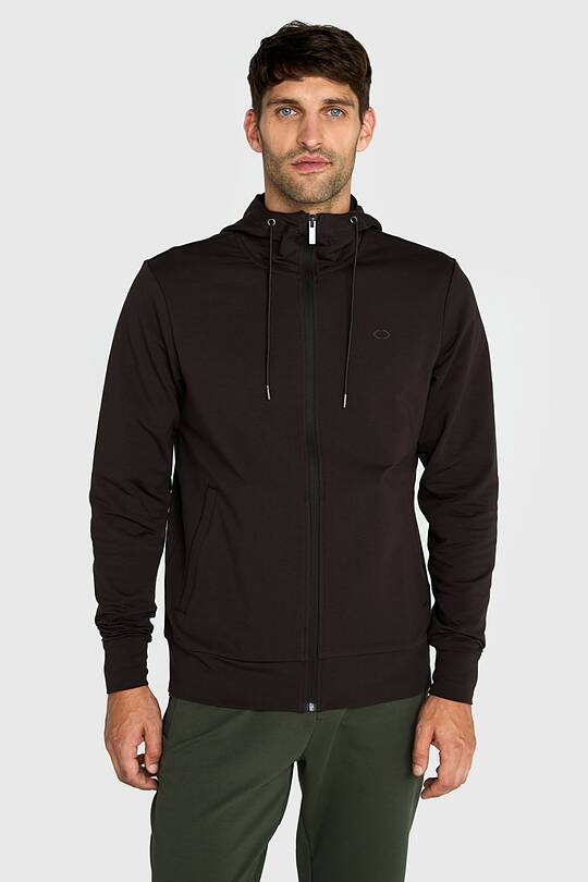 Cotton French terry full-zip hoodie 1 | Audimas