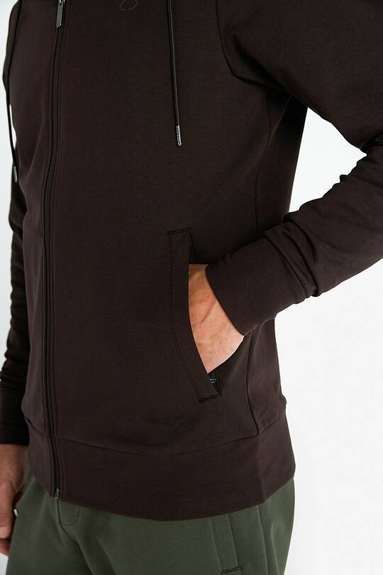 Cotton French terry full-zip hoodie 2 | Audimas