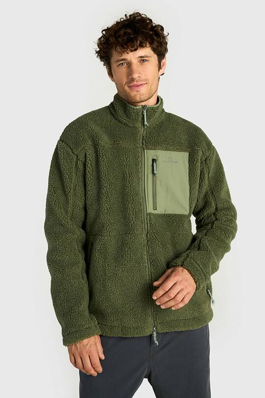 Oversized full-zip sherpa fleece jacket 1 | Audimas