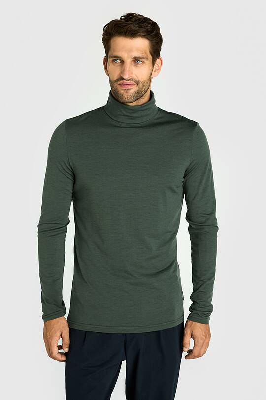 Light merino wool roll neck top 1 | Audimas