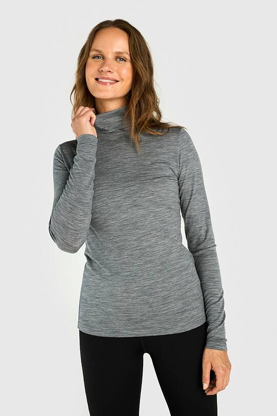 Light merino wool roll neck top 1 | Audimas