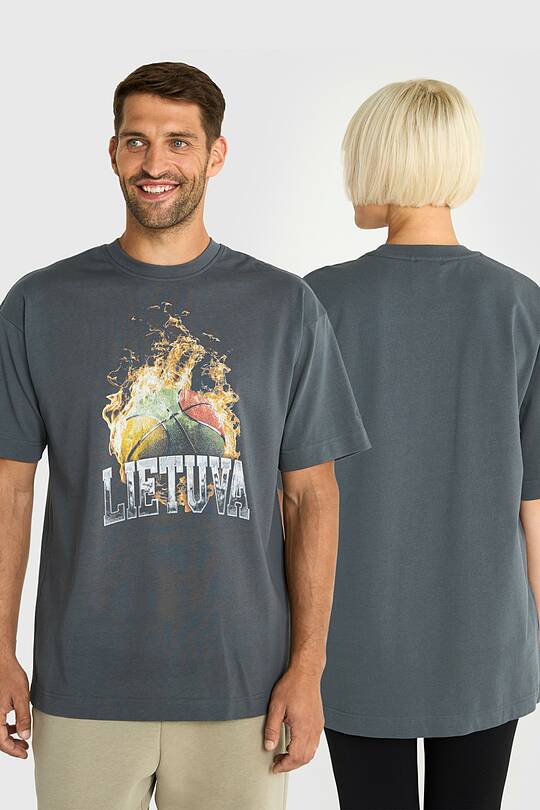 Short sleeves cotton T-shirt Control the Court! 1 | Audimas