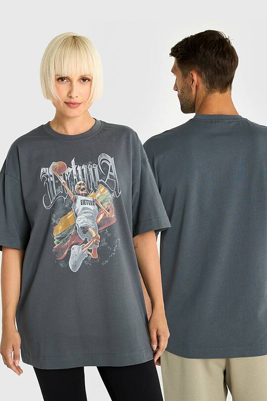 Short sleeves cotton T-shirt Nation of Basketball 1 | Audimas