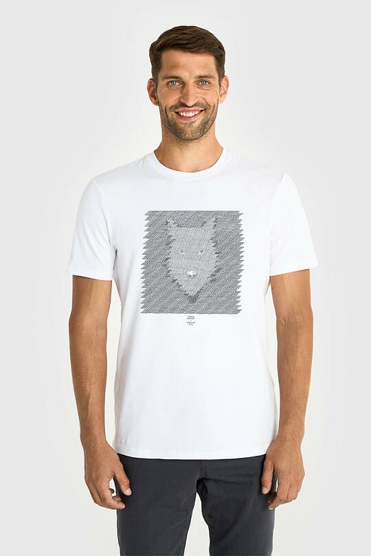 Short sleeves cotton T-shirt the eyes of the forest 1 | Audimas