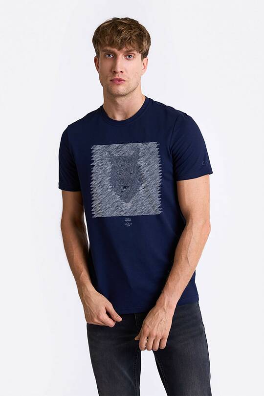 Short sleeves cotton T-shirt the eyes of the forest 1 | Audimas