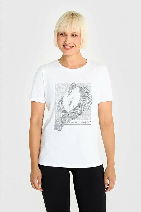 Short sleeves cotton T-shirt the mystery of the deep 1 | Audimas