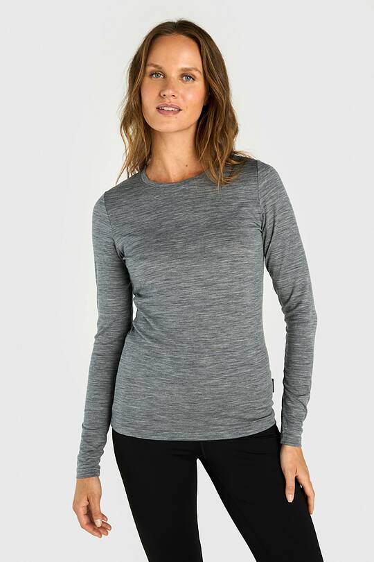 Merino wool long sleeve round neck top 1 | Audimas