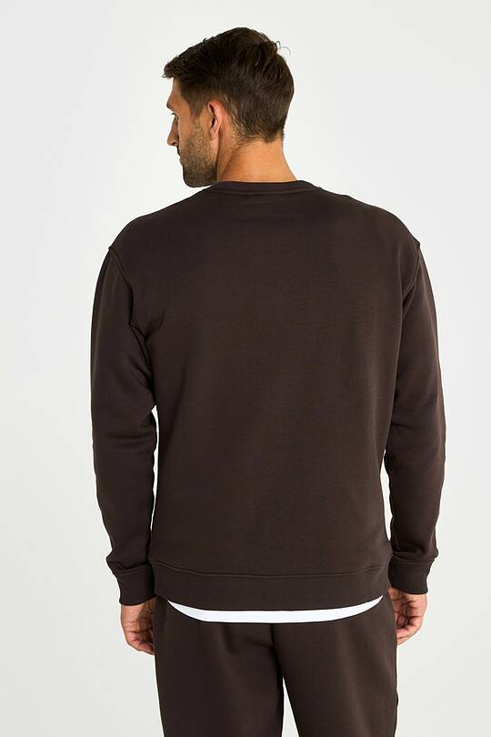 Cotton fleece crewneck sweatshirt 2 | Audimas