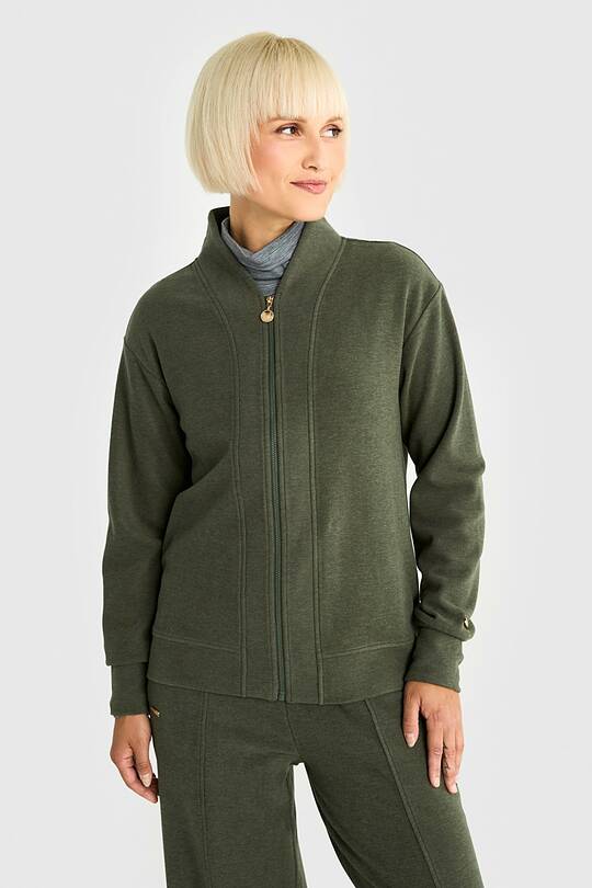 Velour full-zip sweatshirt 1 | Audimas