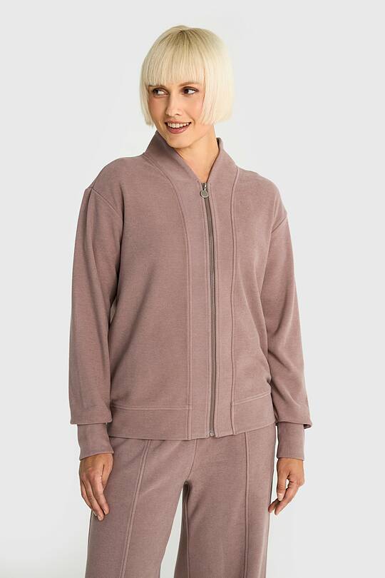 Velour full-zip sweatshirt 1 | Audimas