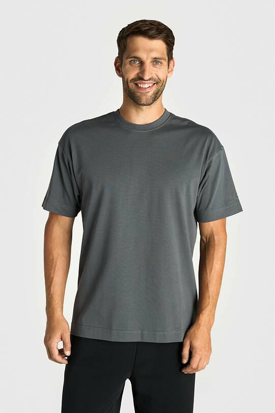 Oversized short sleeve cotton T-shirt 2 | Audimas