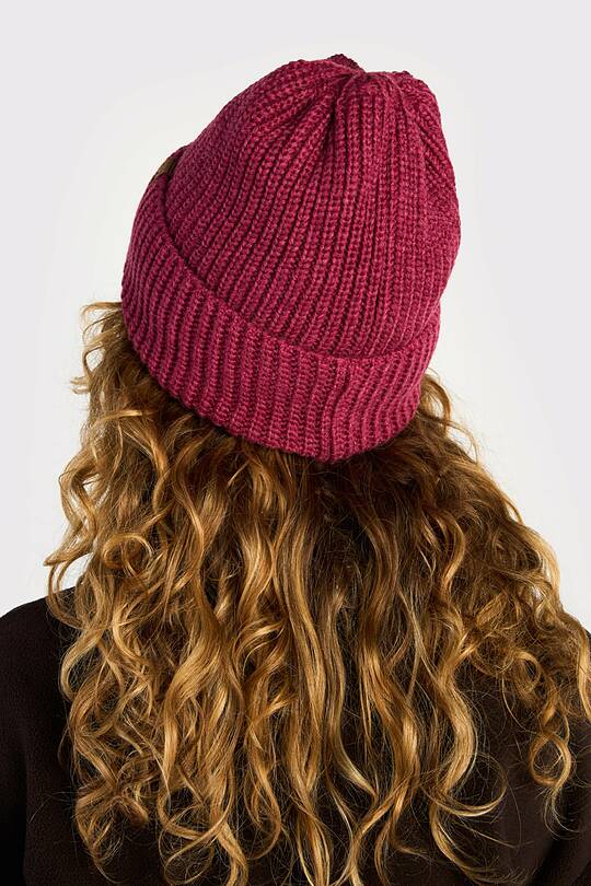 Merino wool and cotton blend knitted hat 2 | Audimas