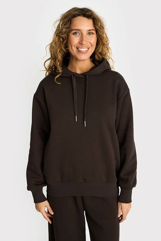 Oversized cotton fleece hoodie 1 | Audimas