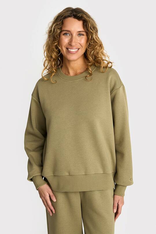 Oversized cotton fleece sweatshirt 1 | Audimas