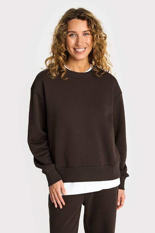 Oversized cotton fleece sweatshirt 1 | Audimas