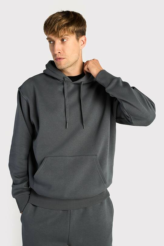 Oversized cotton fleece hoodie 1 | Audimas