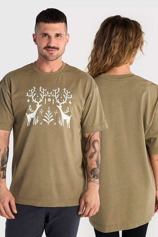 Short sleeves cotton T-shirt “Journey Through the Snow“ 1 | Audimas
