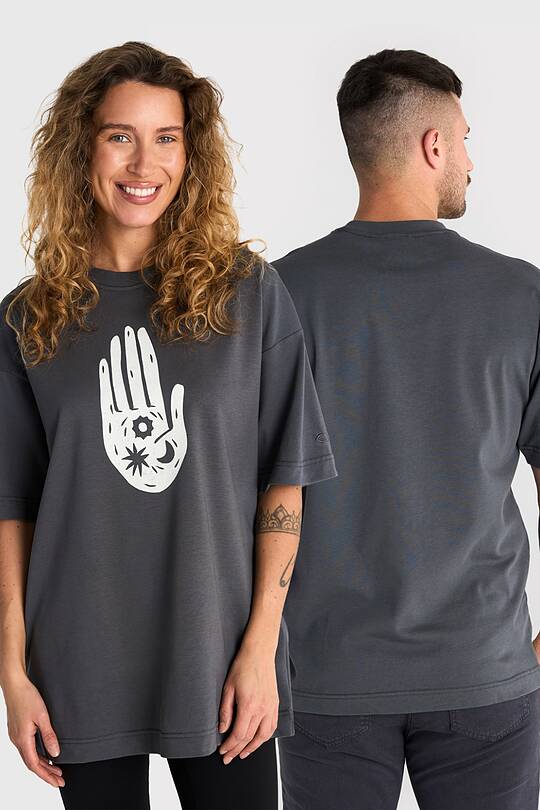 Short sleeves cotton T-shirt ,,The World in Your Hands" 1 | Audimas