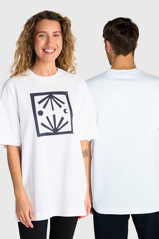 Short sleeves cotton T-shirt "Morning Evening" 1 | Audimas