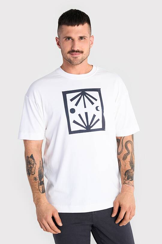 Short sleeves cotton T-shirt "Morning Evening" 2 | Audimas