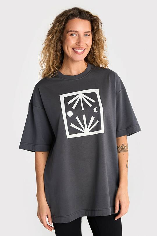 Short sleeves cotton T-shirt "Morning Evening" 2 | Audimas