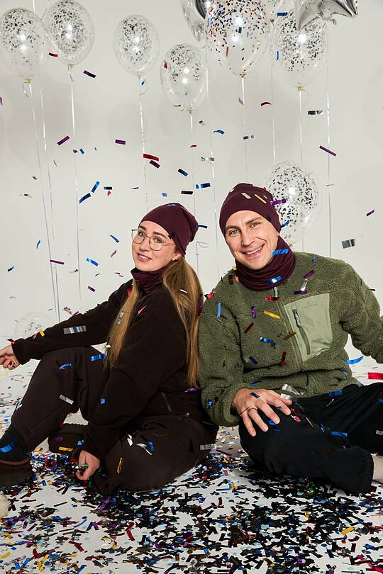 Merino wool hat and neck cuff set 1 | Audimas