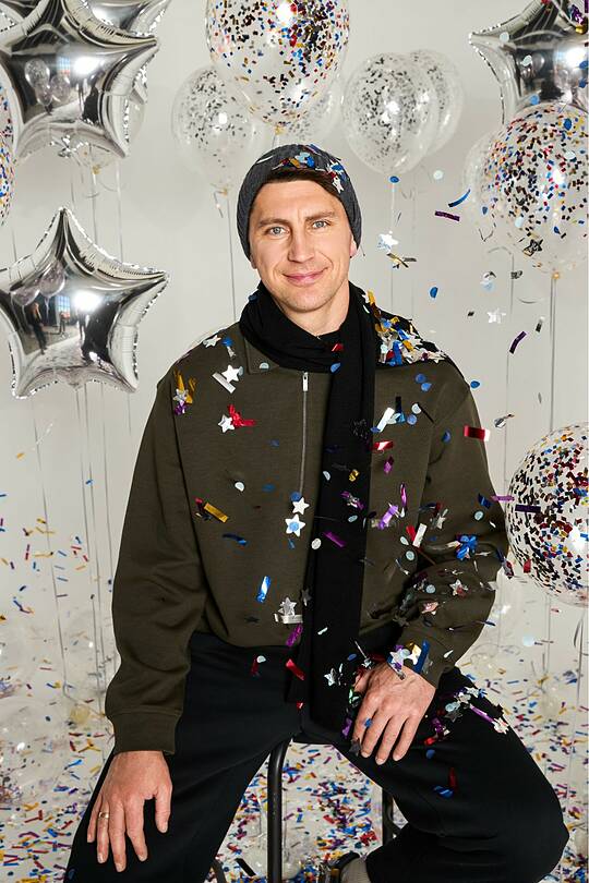 Knitted merino wool hat and scarf set 1 | Audimas