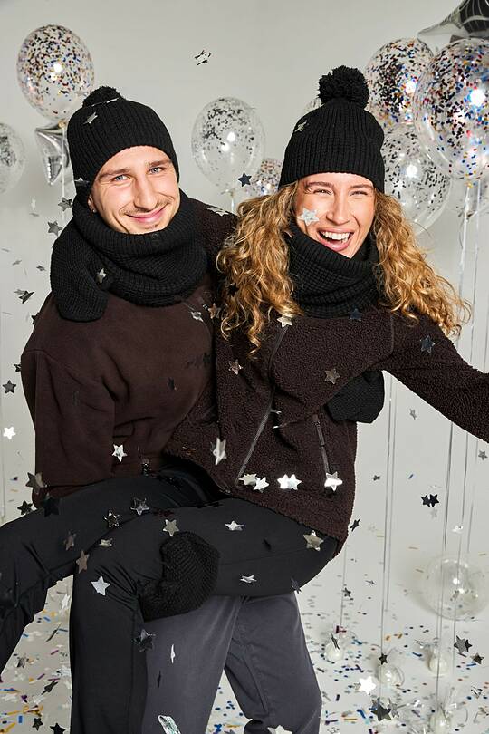 Kepurės, šaliko ir pirštinių rinkinys 1 | Audimas