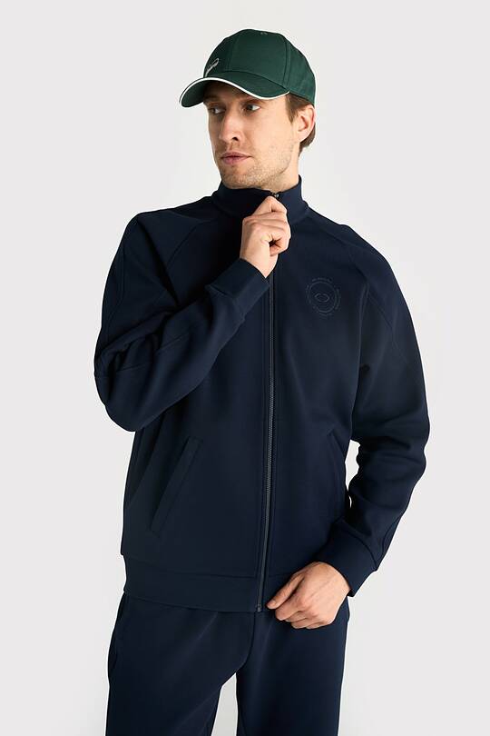 Cotton pique full-zip jacket 1 | Audimas