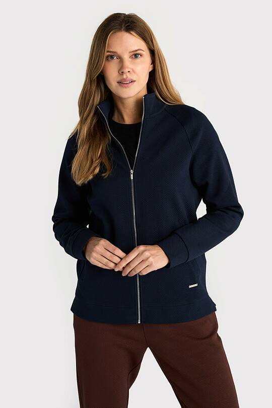 Textured full-zip sweatshirt 1 | Audimas