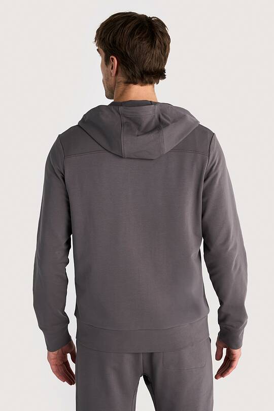 Cotton French terry full-zip hoodie 2 | Audimas