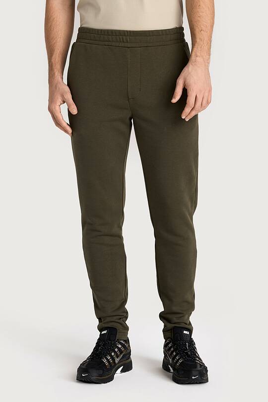 Tapered cotton French terry sweatpants 2 | Audimas