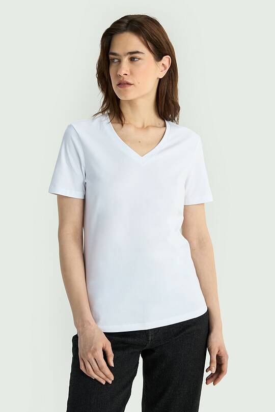 V-neck cotton T-shirt 1 | Audimas