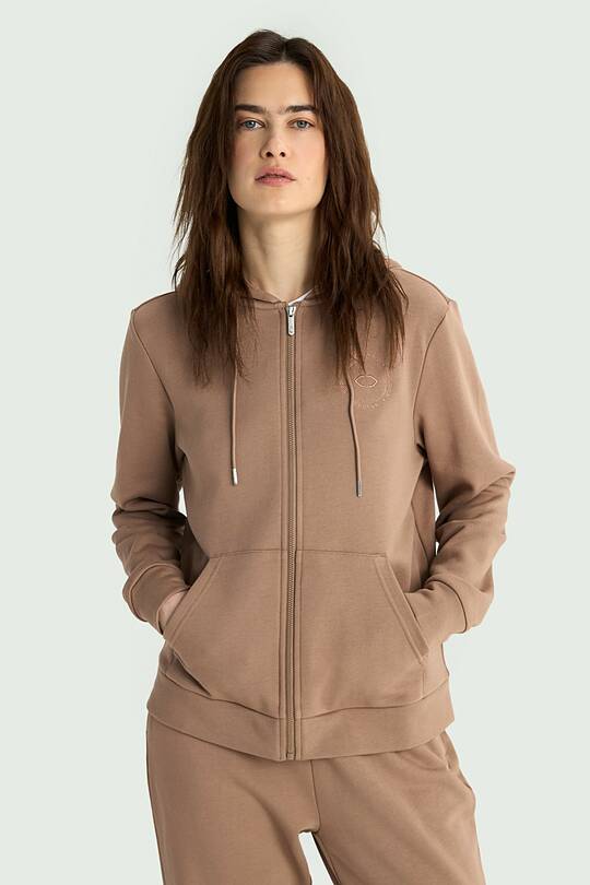 Cotton French terry full-zip hoodie with modal 1 | Audimas