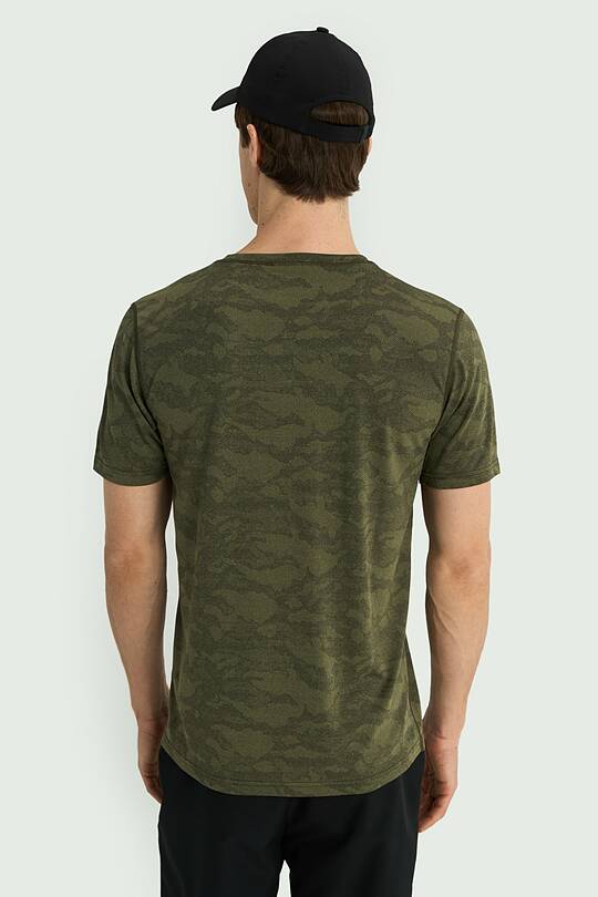 Jacquard knit synthetic T-shirt 2 | Audimas