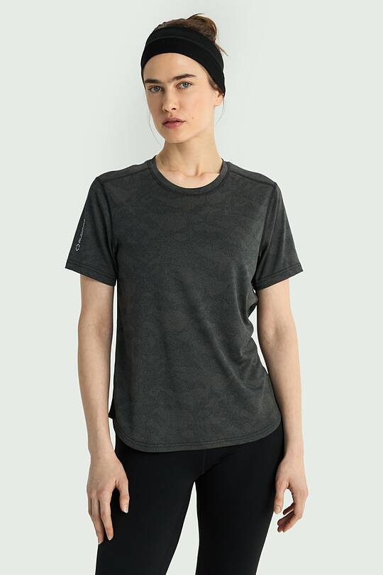 Jacquard knit synthetic T-shirt 1 | Audimas