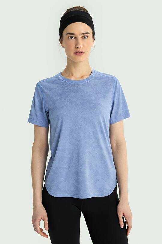 Jacquard knit synthetic T-shirt 1 | Audimas