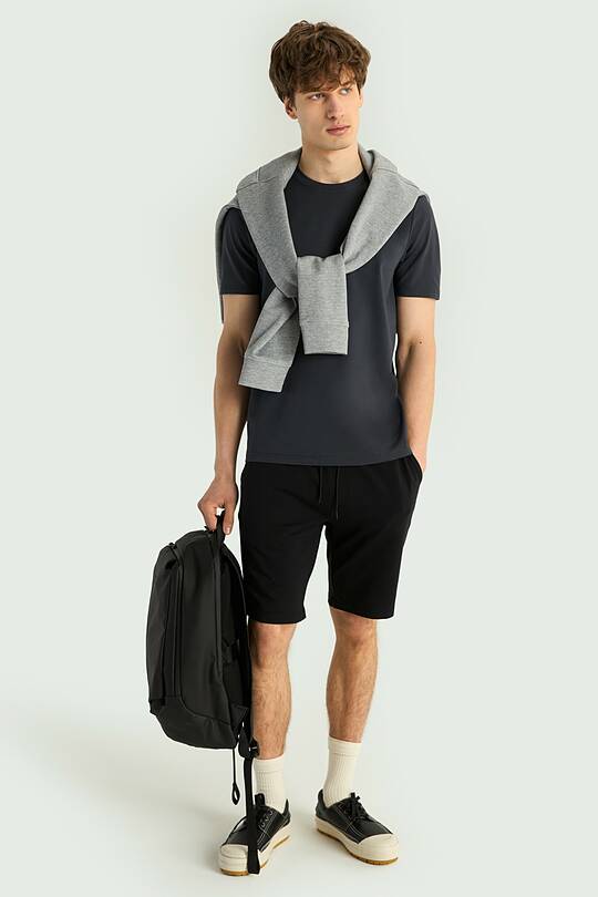 Stretch cotton French terry sweatshorts 1 | Audimas