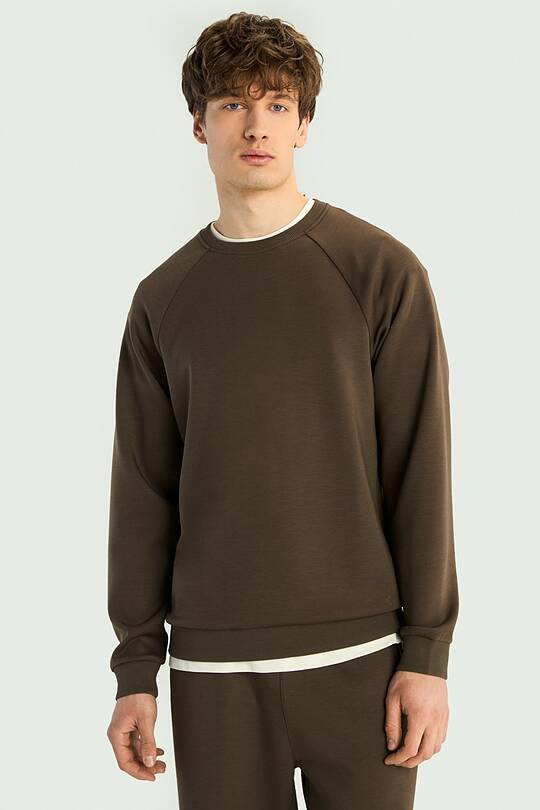 Crewneck sweatshirt with lyocell 1 | Audimas