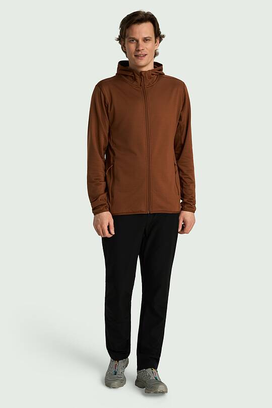 Outdoor grid fleece hoodie 1 | Audimas