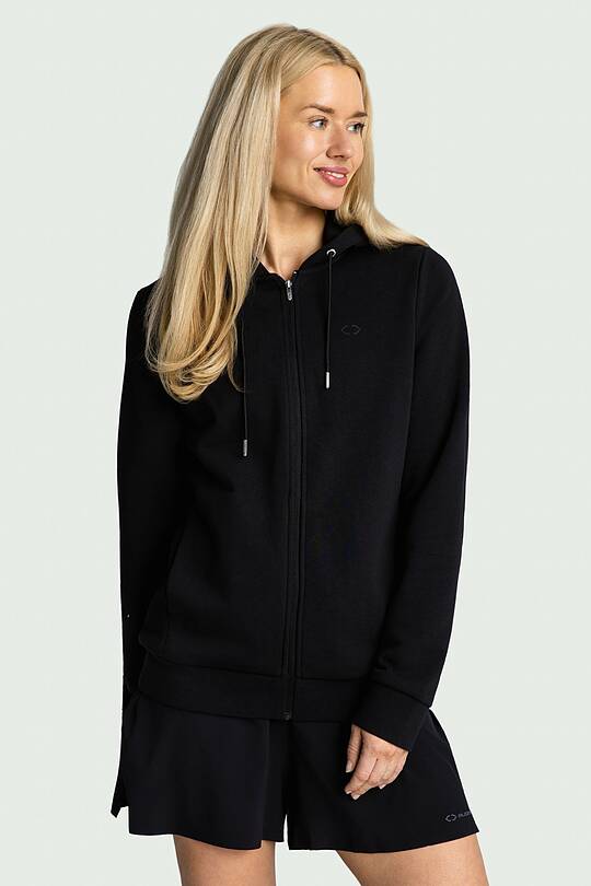 Cotton French terry full-zip hoodie 1 | Audimas