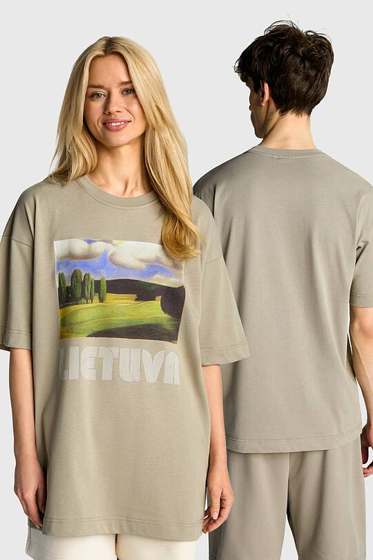 Short sleeves cotton T-shirt "Trees" 1 | Audimas