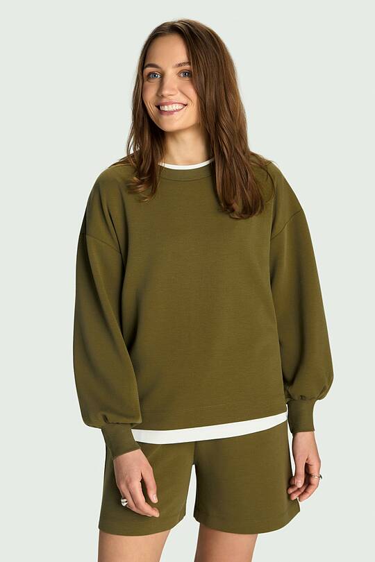 Textured crewneck sweatshirt 1 | Audimas