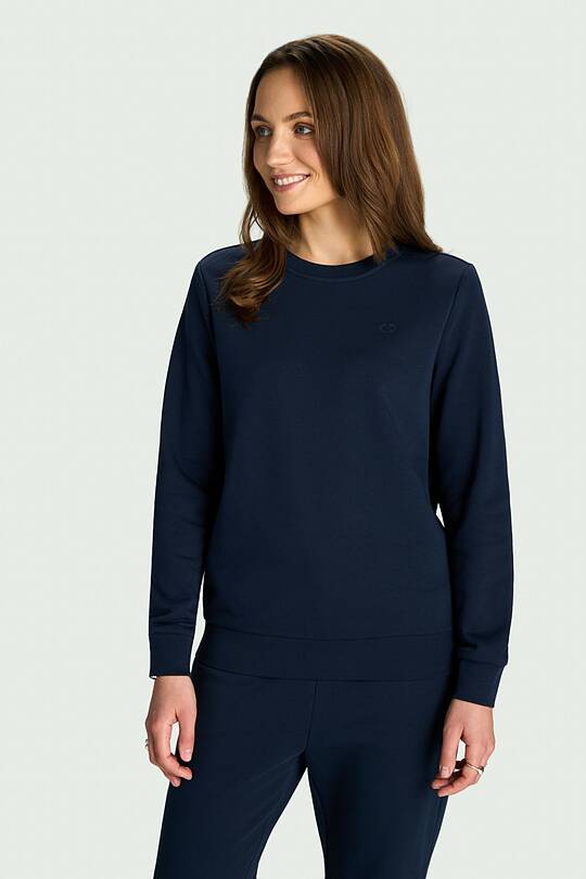 Cotton French terry crewneck sweatshirt 1 | Audimas