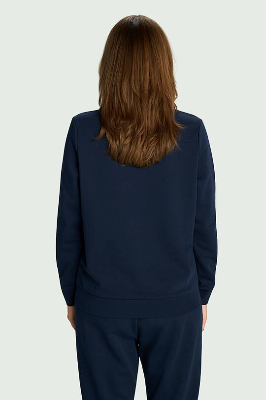 Cotton French terry crewneck sweatshirt 2 | Audimas