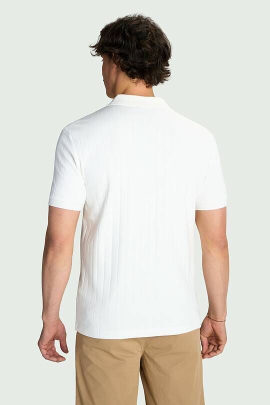 Textured cotton polo T-shirt 2 | Audimas