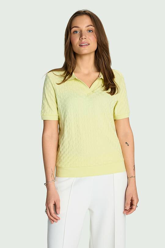 Textured cotton polo T-shirt 1 | Audimas