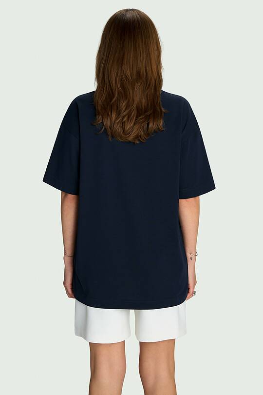 Oversized short sleeve cotton T-shirt 2 | Audimas