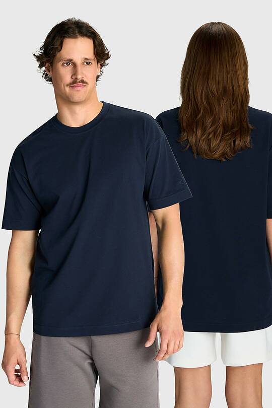 Oversized short sleeve cotton T-shirt 1 | Audimas