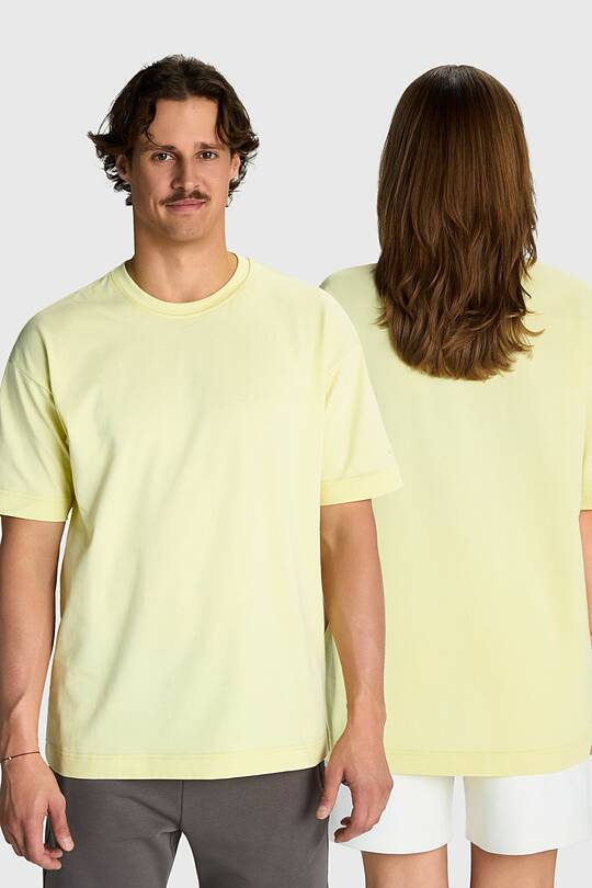 Oversized short sleeve cotton T-shirt 1 | Audimas